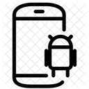 Telefono Inteligente Android Icono
