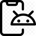 Teléfono inteligente android  Icono
