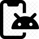 Teléfono inteligente android  Icono