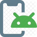 Teléfono inteligente android  Icono