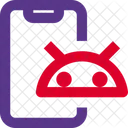 Teléfono inteligente android  Icono