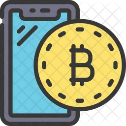 Bitcoin teléfono inteligente  Icono