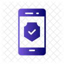 Telefono Inteligente Cifrado Seguridad Del Telefono Inteligente Privacidad Del Telefono Inteligente Icono