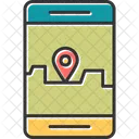 GPS para teléfono inteligente  Icono