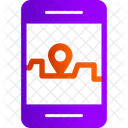 GPS para teléfono inteligente  Icono