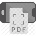 Teléfono inteligente pdf  Icono