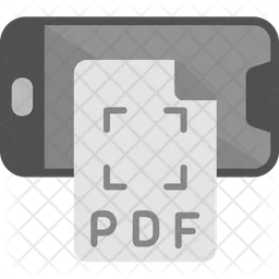 Teléfono inteligente pdf  Icono