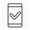 Movil Marca De Verificacion Telefono Icono