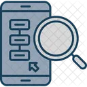 Telefonos Moviles Smartphone Linea De Tiempo Icono