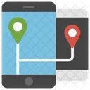 Mobiler Standort Mobiles Tracking Telefon Tracking Symbol