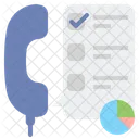 Telefonumfrage Symbol