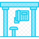 Telefonzelle Stadtelemente Stand Symbol