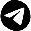 Telegrama Midias Sociais Logotipo De Midia Social Ícone