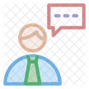 Telemarketer Speech Bubble Icon