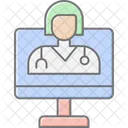 Telemedicina Medico Assistencia Medica Ícone