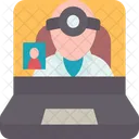 Telemedicine Healthcare Online Icon
