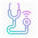 Telemedizin Online Checkup Online Arzt Symbol