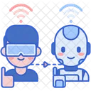 Teleoperierter Roboter  Symbol