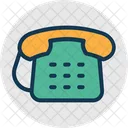 Retro Numeric Telephone Communication Icon