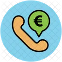 Telephone Receiver Euro Icon