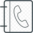 Telephone Annuaire Jaune Icône