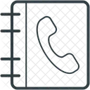 Telephone Annuaire Jaune Icône