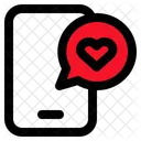 Telephone Chat Amour Icon