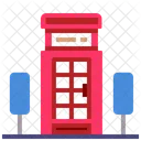 Telephone Booth London Street Phonebooth Icon
