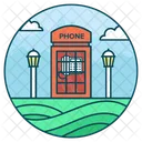Telephone Booth Call Booth Public Phone Icon