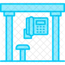 Telephone Box City Elements Booth Icon