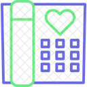 Telephone Romantic Gossip Heart Icon