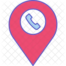 Telephone Location  Icon