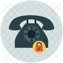 Telephone set with lock  Icon