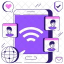 Telephone Wifi Hotspot Mobile Wifi Mobile Icon