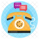 Call Chat Telephonic Chat Telephonic Conversation アイコン