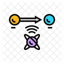 Teleportation Quantum Computer Icon