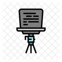 Teleprompter News Media Icon