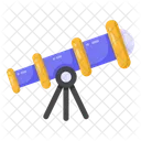 망원경 야경 간첩 유리 아이콘