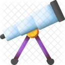 Telescope Astronomy Space Icon