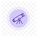 Telescope Astronomy Space Icon