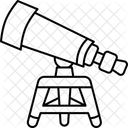 Telescopio Astronomia Observacion De Estrellas Icono