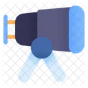 Telescopio Catalejo Astronomia Icono