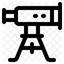 Telescopio Ciencia Astronomia Icono