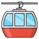 Telesilla Teleferico Transporte Icono