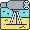 Teleskop Astronomie Sterne Beobachten Symbol