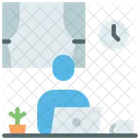 Trabalho Casa Trabalho Remoto Icon