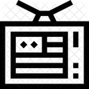 Televisao Televisao Tela Ícone