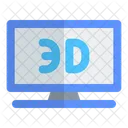 Televisão 3D  Ícone