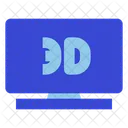 Televisão 3D  Ícone