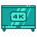 Televisão 4k  Ícone